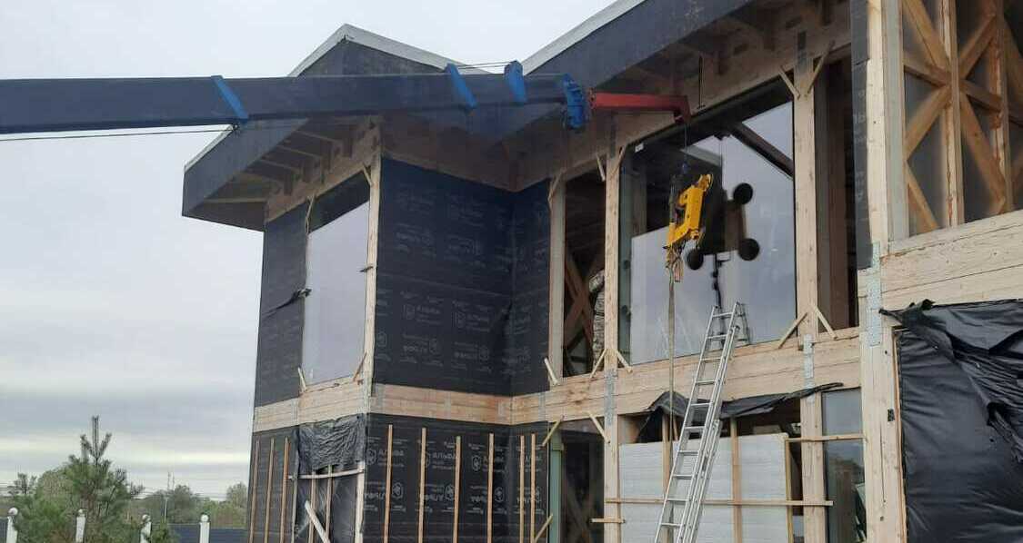 Установка безрамного стеклопакета 